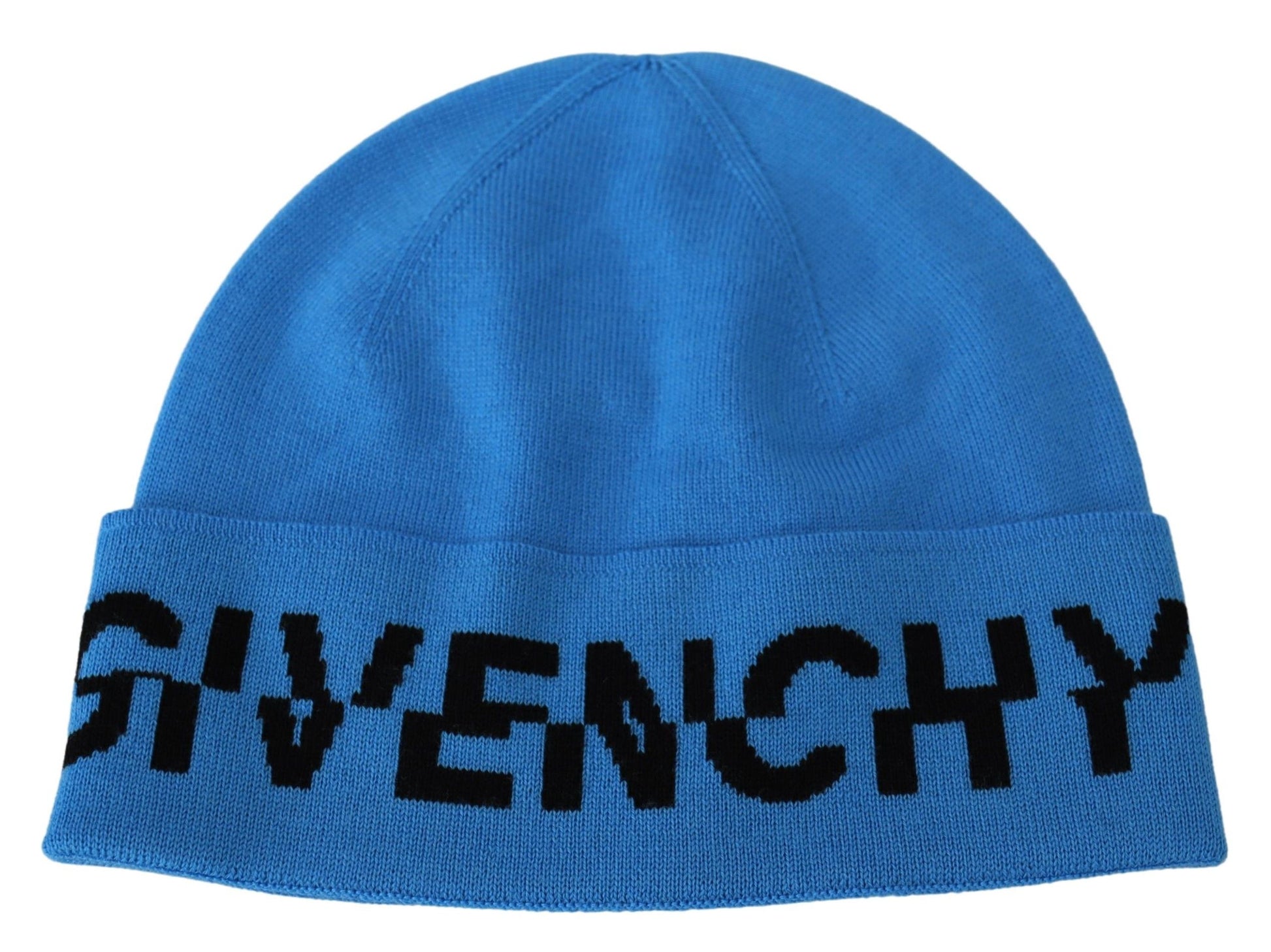Blaue warme Unisex-Wintermütze aus Wolle