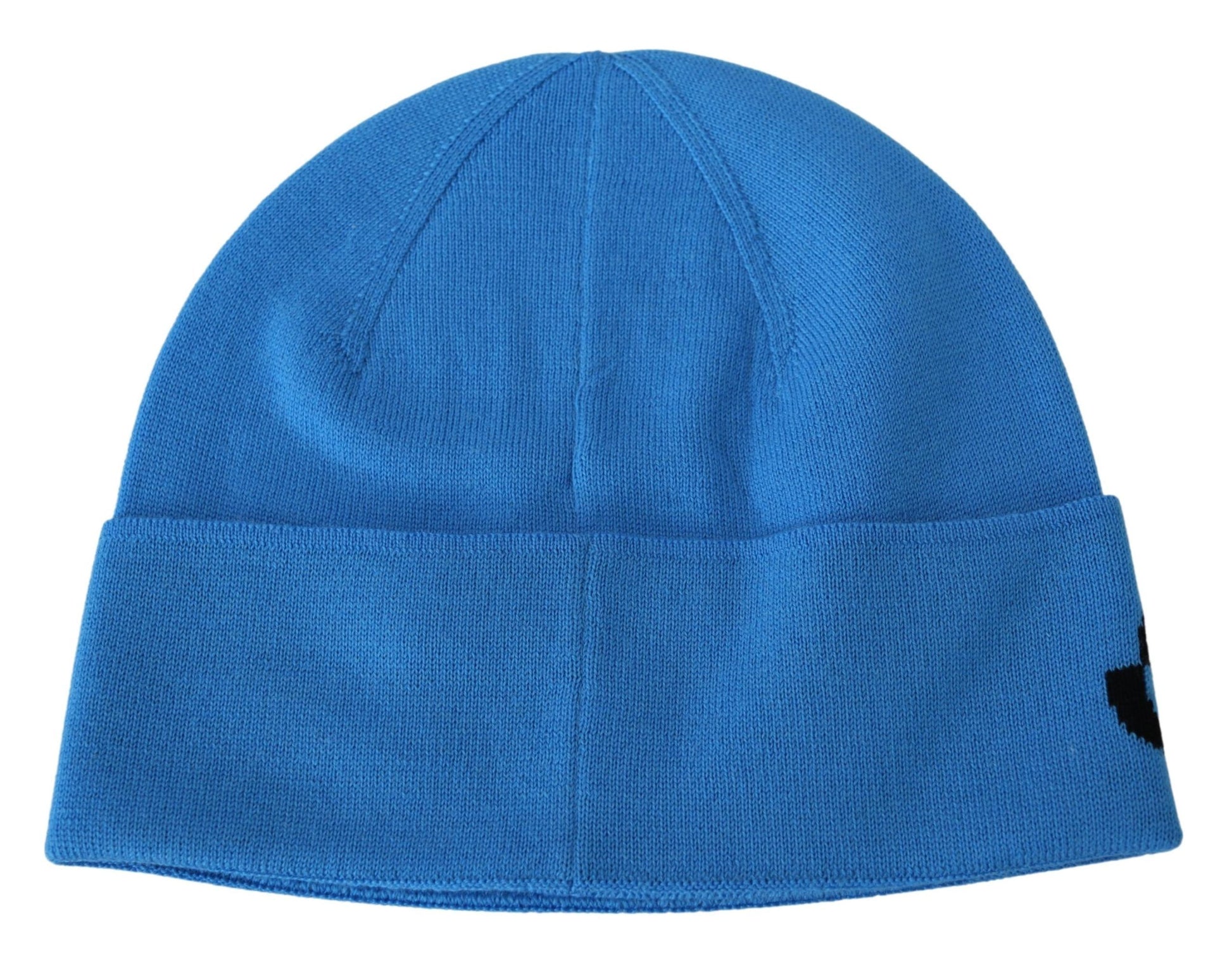 Blaue warme Unisex-Wintermütze aus Wolle