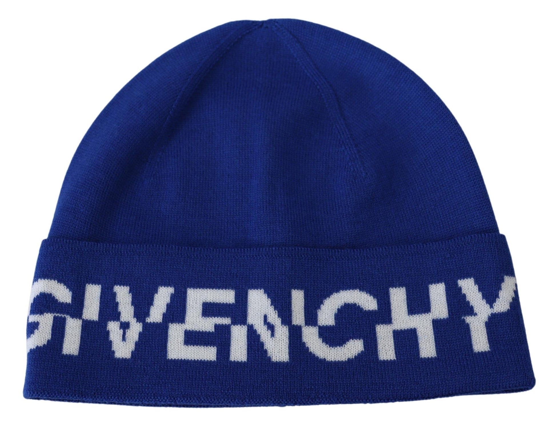 Blaue warme Unisex-Wintermütze aus Wolle