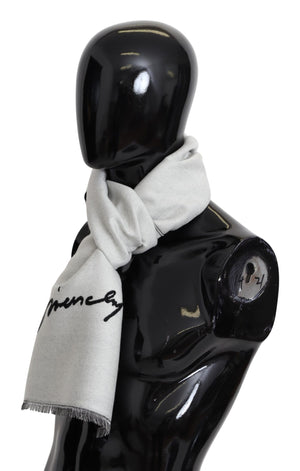 Schwarz-weißer Wollschal, Unisex, warmer Winterschal, Wickelschal