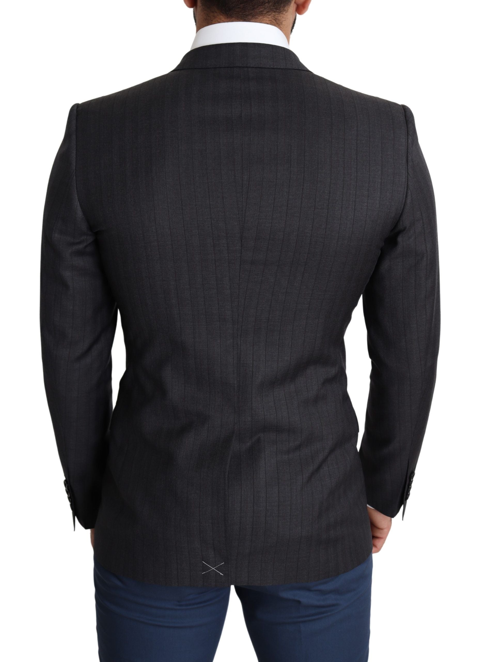 Schwarzer einreihiger Wollmantel MARTINI Blazer