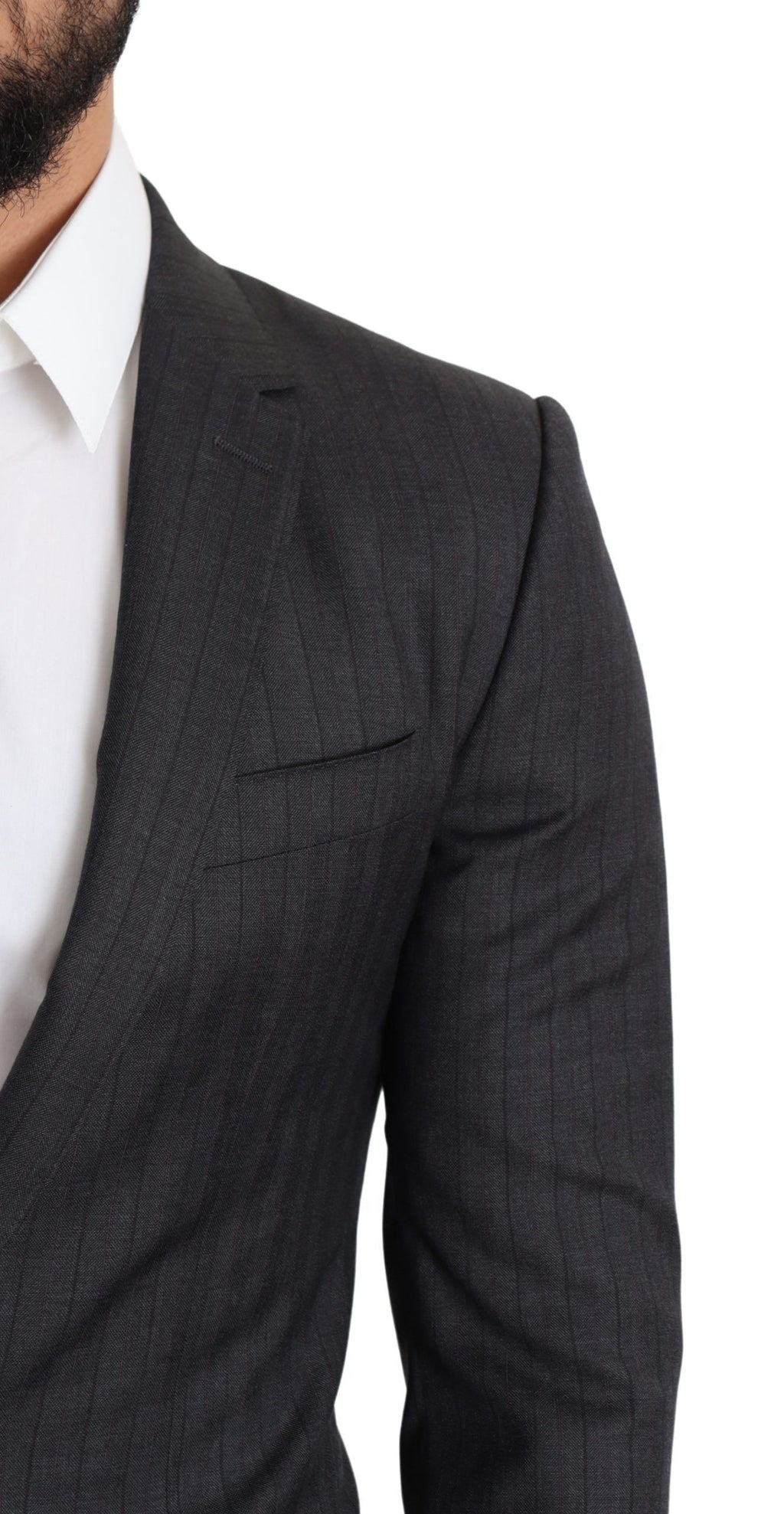 Schwarzer einreihiger Wollmantel MARTINI Blazer