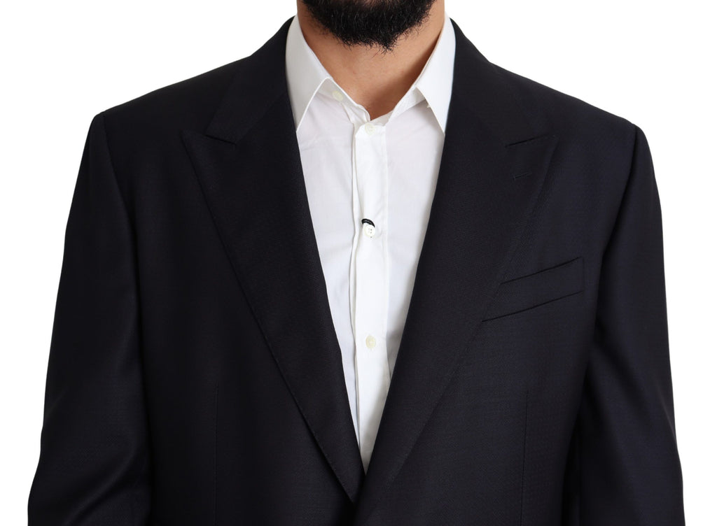 Schwarzer einreihiger Blazer NAPOLI aus Wolle