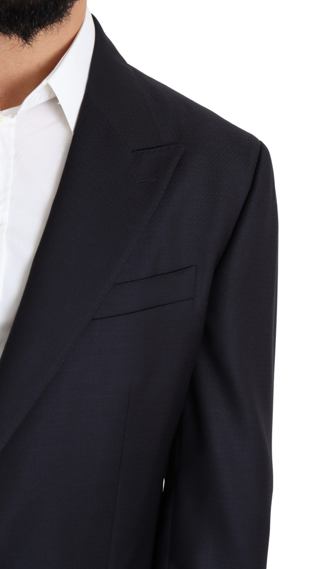 Schwarzer einreihiger Blazer NAPOLI aus Wolle