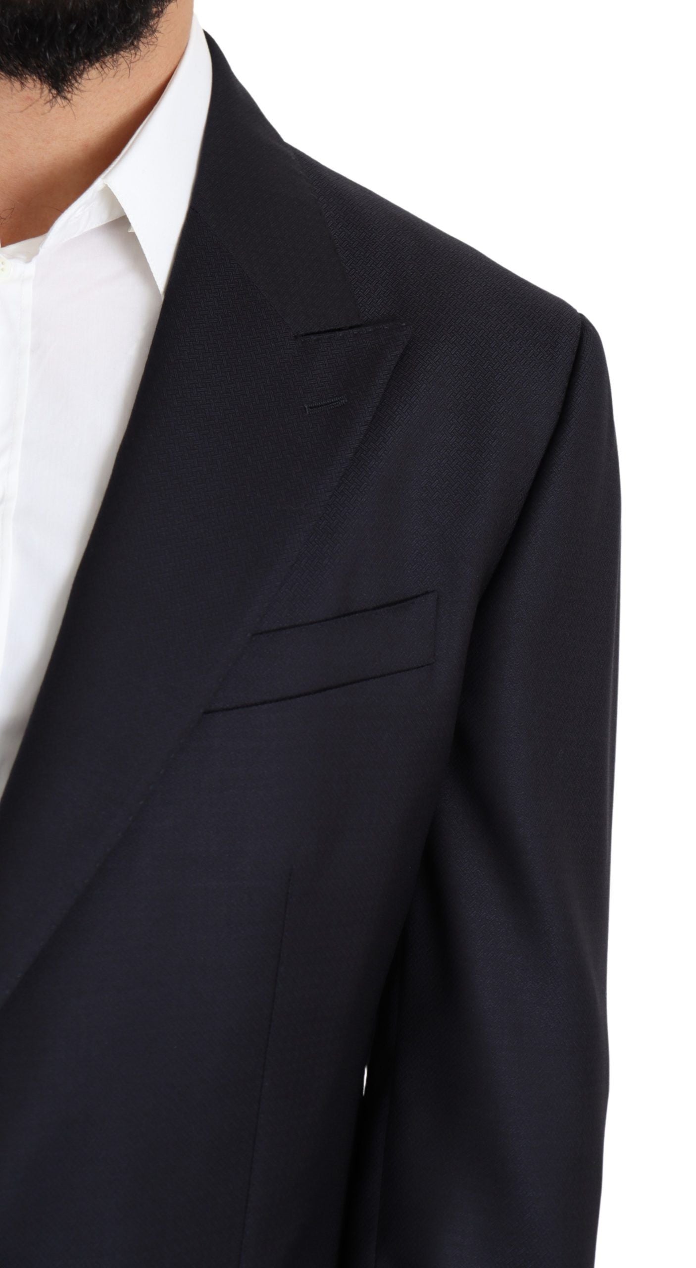 Schwarzer einreihiger Blazer NAPOLI aus Wolle