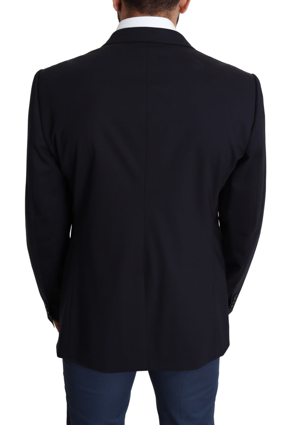 Schwarzer Wollstretch Herrenmantel MARTINI Blazer
