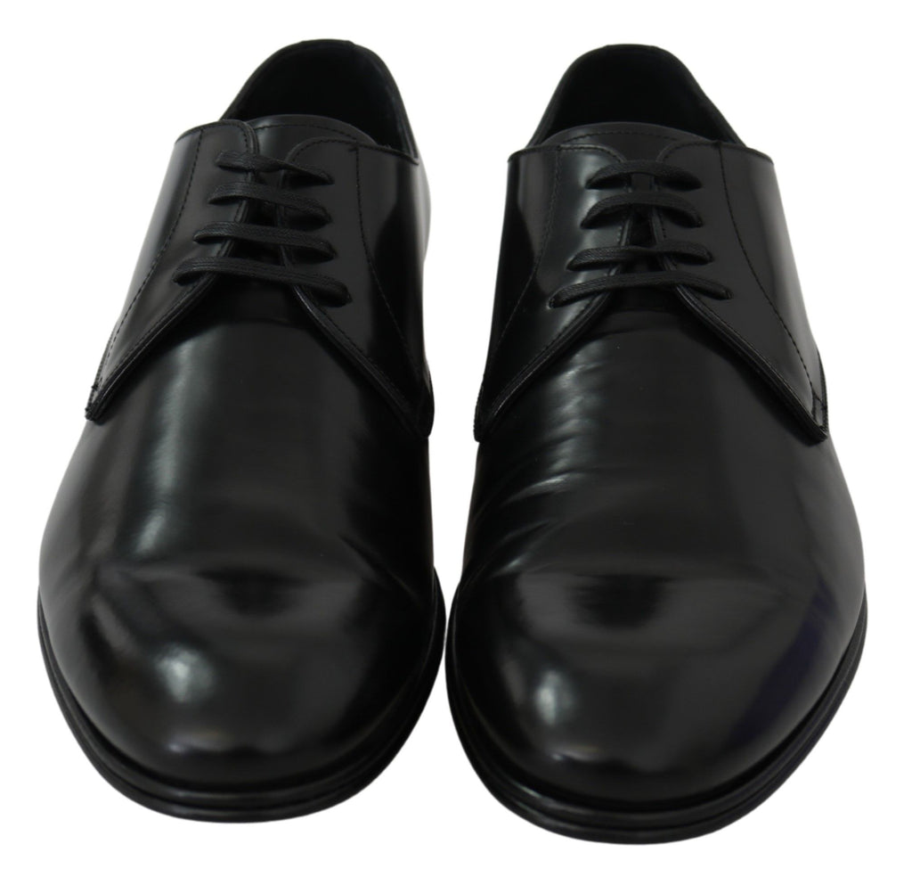 Derby Napoli – Formelle Schuhe aus schwarzem Leder