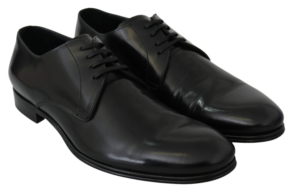 Derby Napoli – Formelle Schuhe aus schwarzem Leder
