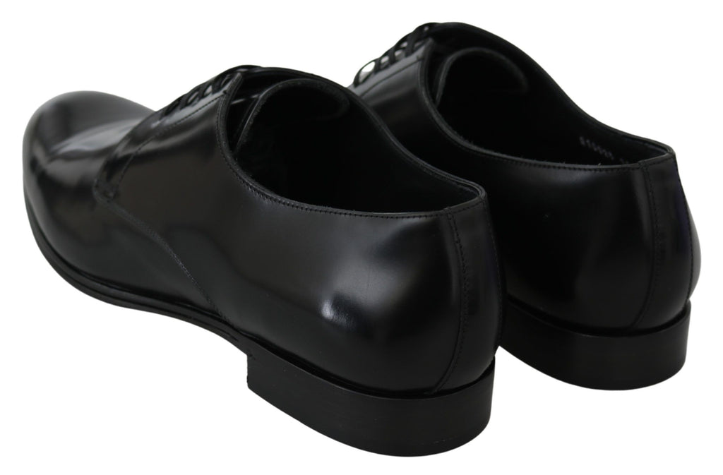 Derby Napoli – Formelle Schuhe aus schwarzem Leder