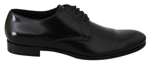Derby Napoli – Formelle Schuhe aus schwarzem Leder