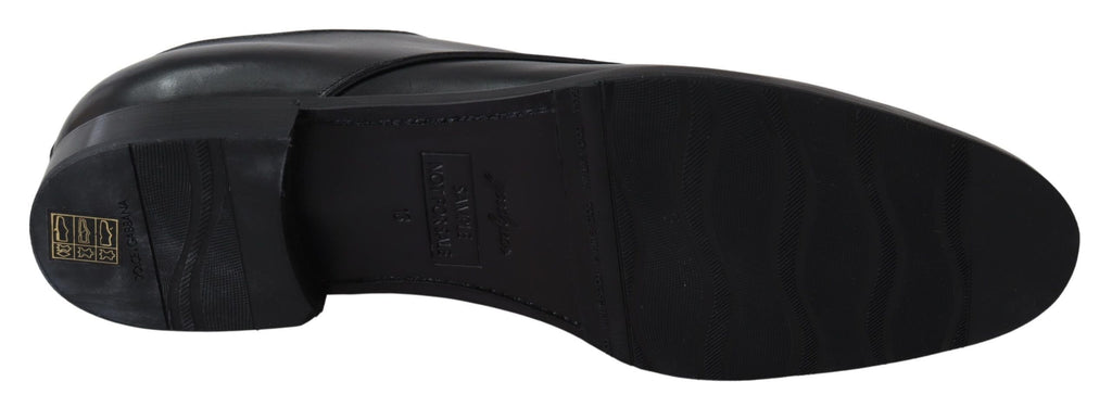 Handgefertigte Schuhe aus schwarzem Leder von SARTORIA