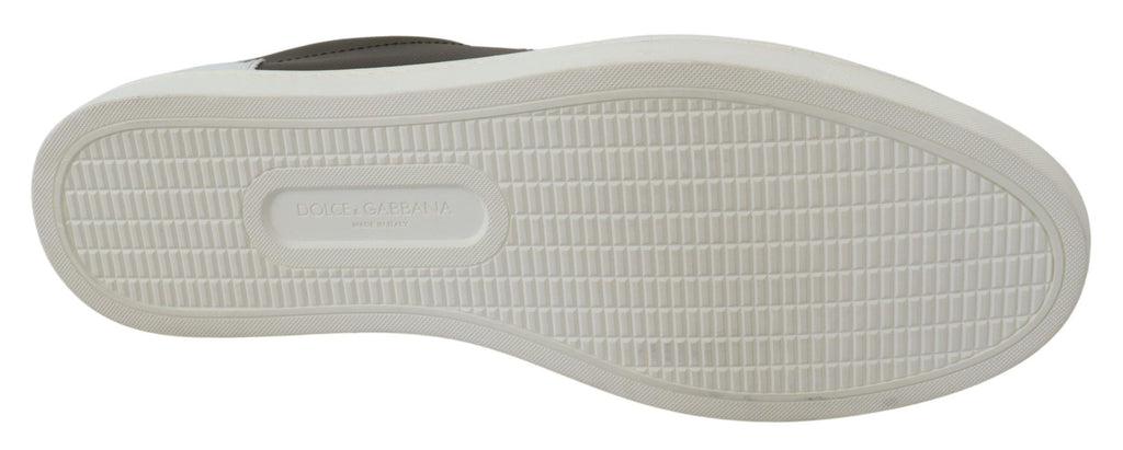 Weiß Grün Leder Low Top Sneakers Schuhe