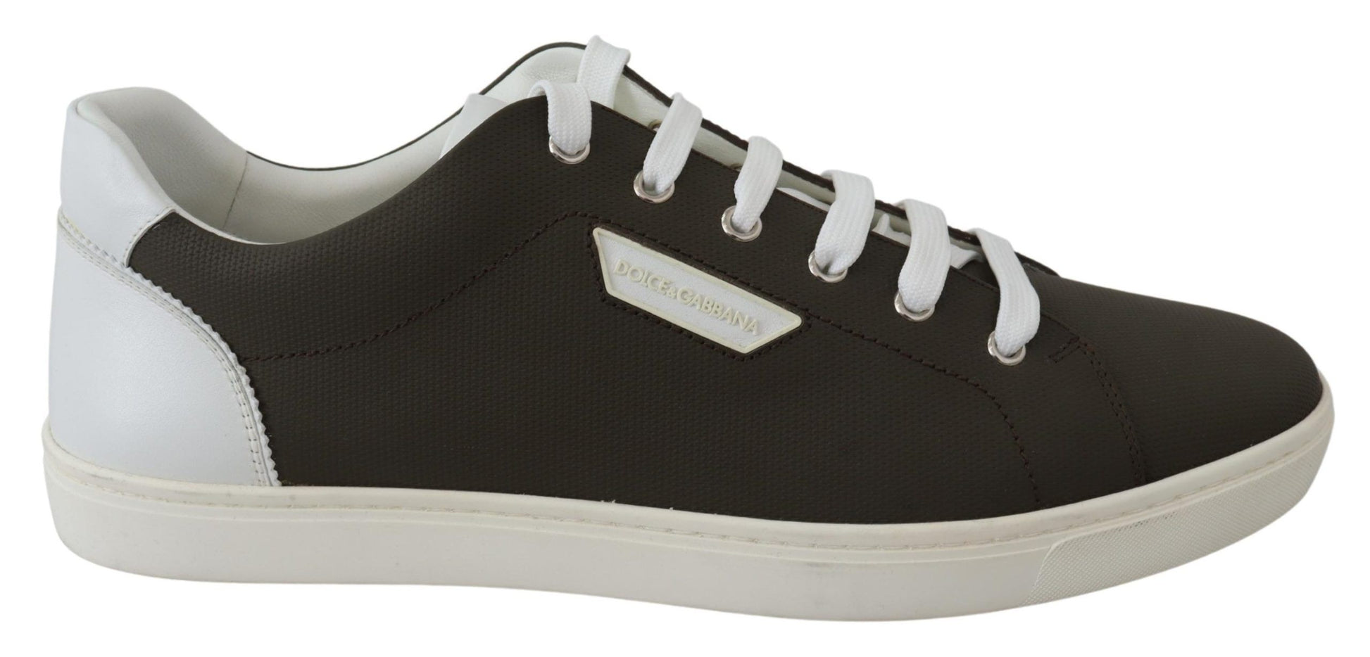 Weiß Grün Leder Low Top Sneakers Schuhe