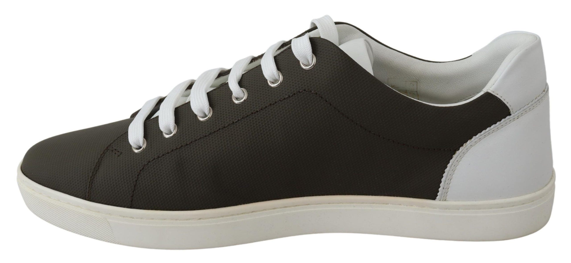 Weiß Grün Leder Low Top Sneakers Schuhe