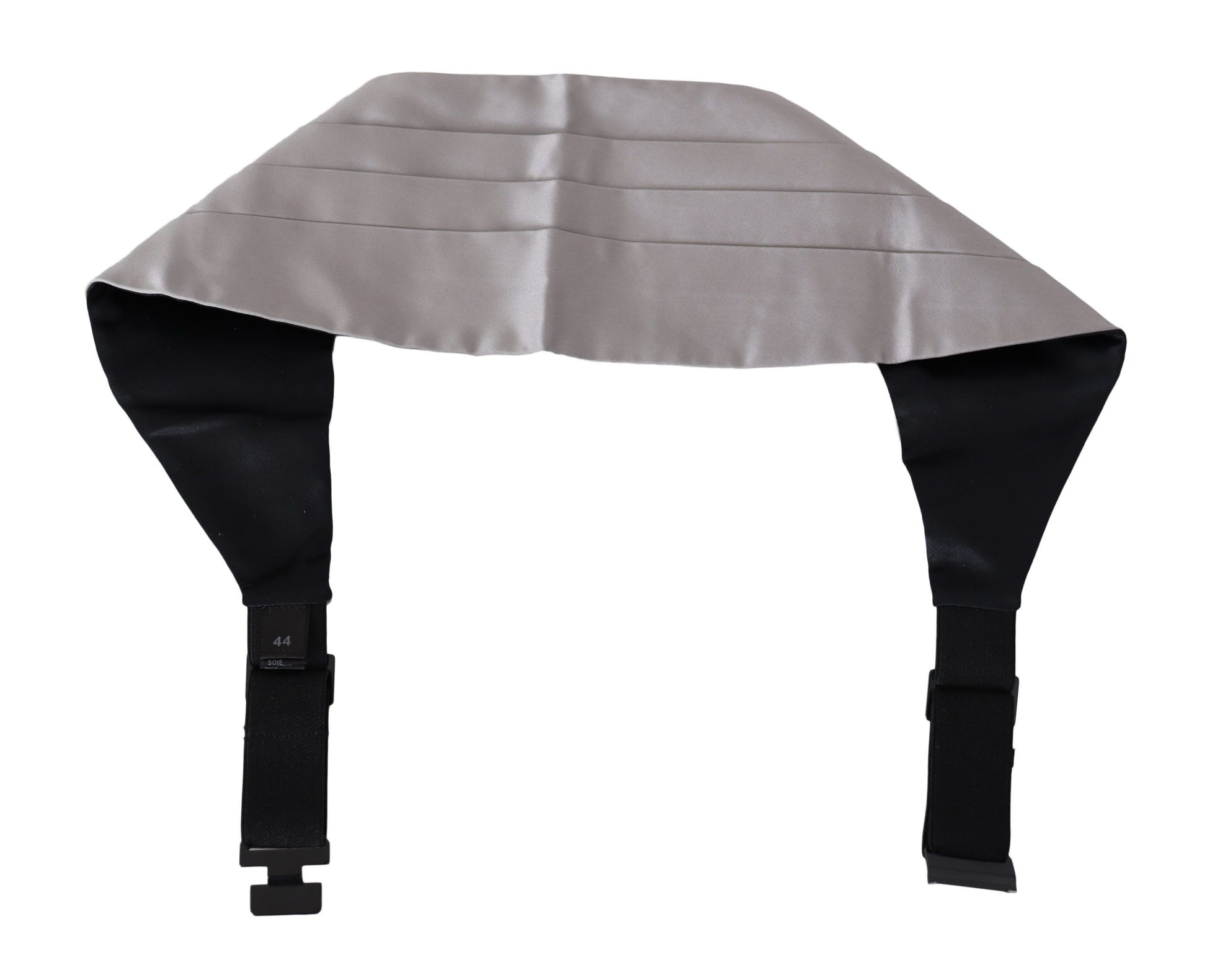 Grauer Herren Taillengürtel 100% Seide Kummerbund