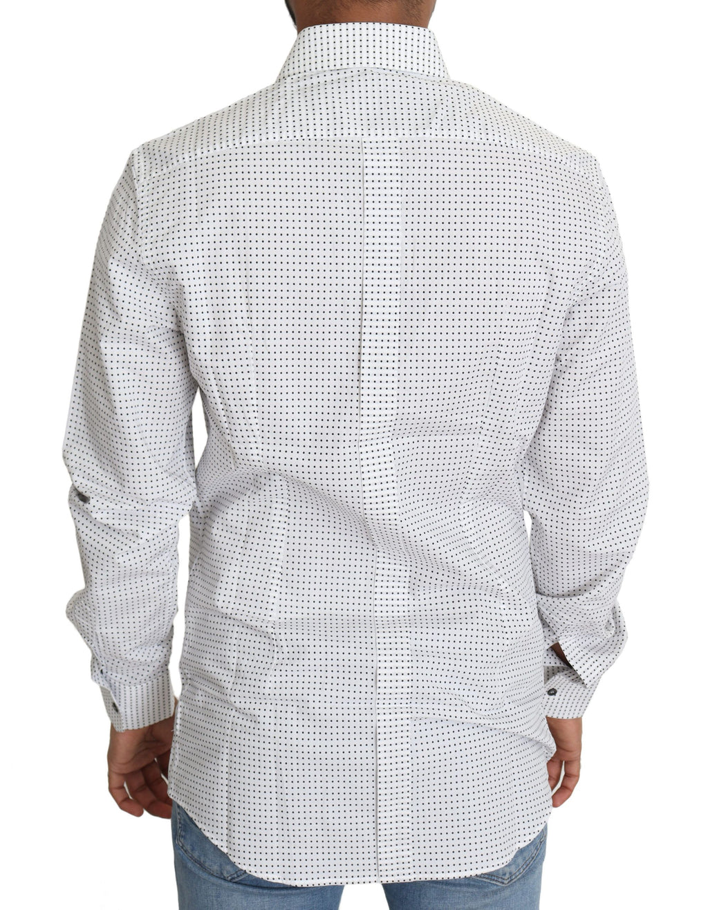 Schwarz-weißes Polka Dots-Hemd