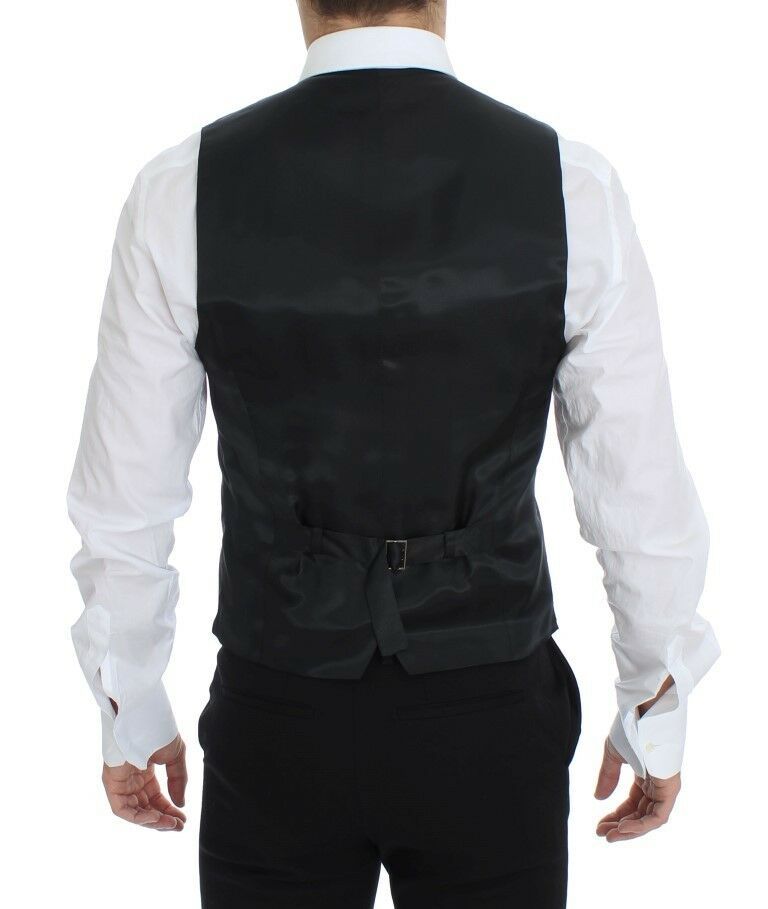 Graue Woll-Stretch-Kleid-Blazer-Weste