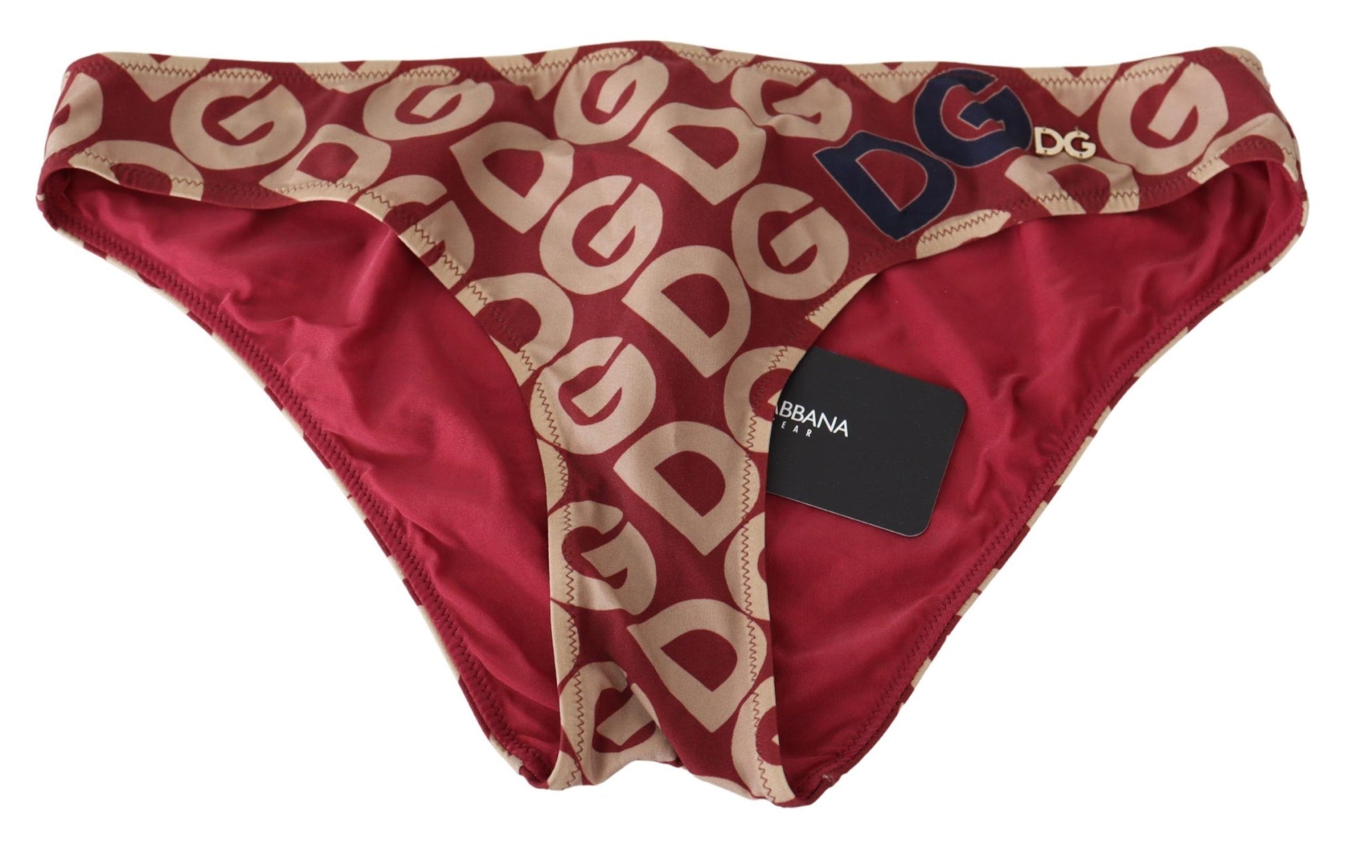 Mehrfarbiger Bikini-Badeanzug mit DG-Logo-Print