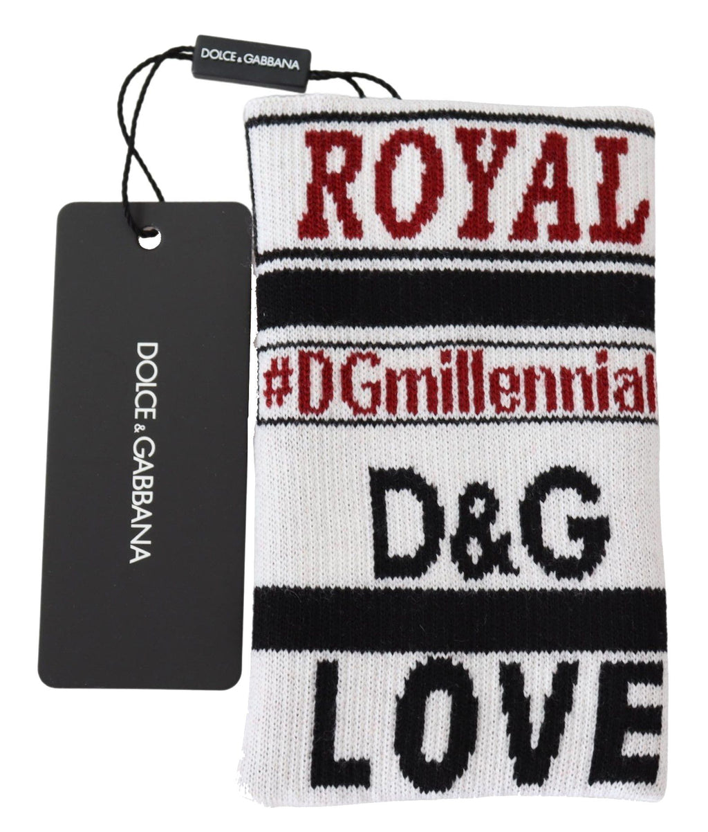 Mehrfarbiger Wollstrick-Armband „Love“ von D&amp;G