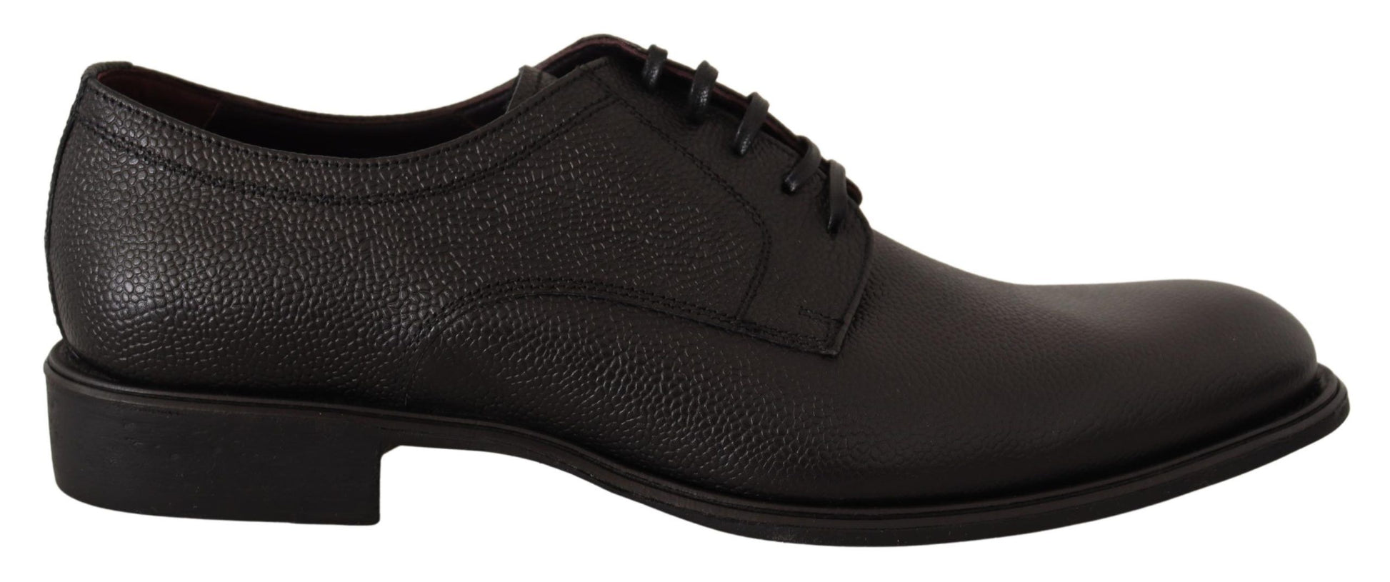 Schwarze formelle Derby-Schuhe aus Leder für Herren