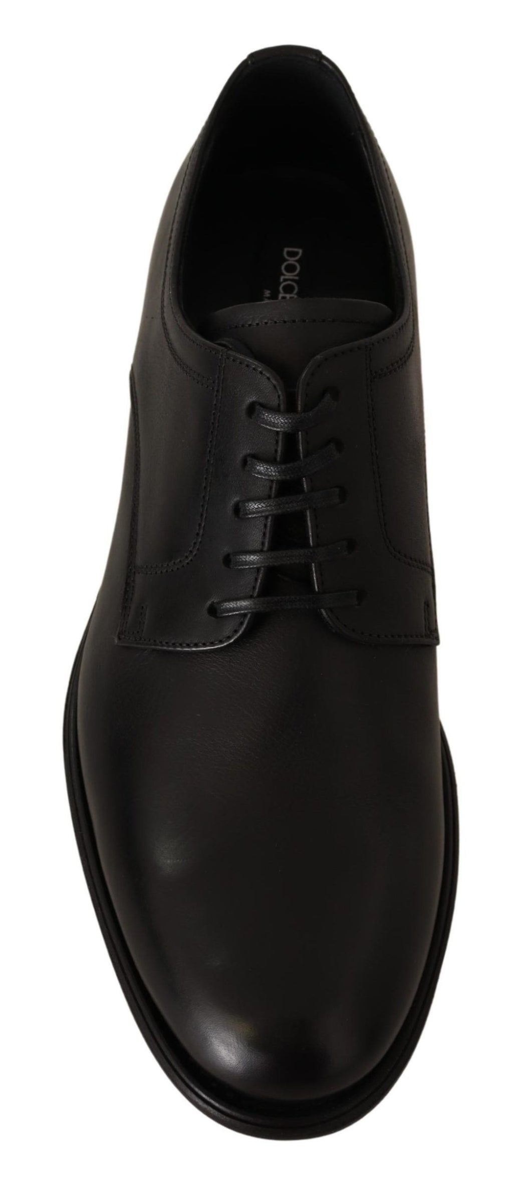 Schwarze formelle Derby-Schuhe aus Leder für Herren