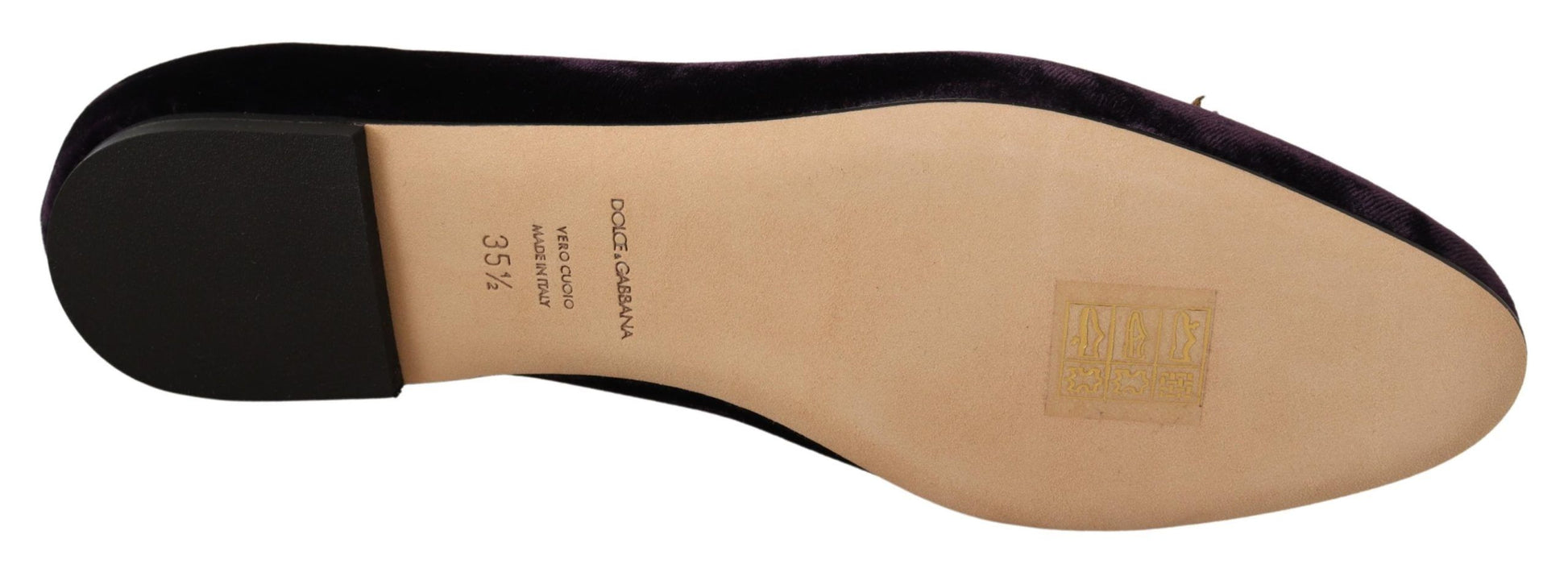 Lila Samt DG Herz Loafers Flats Schuhe