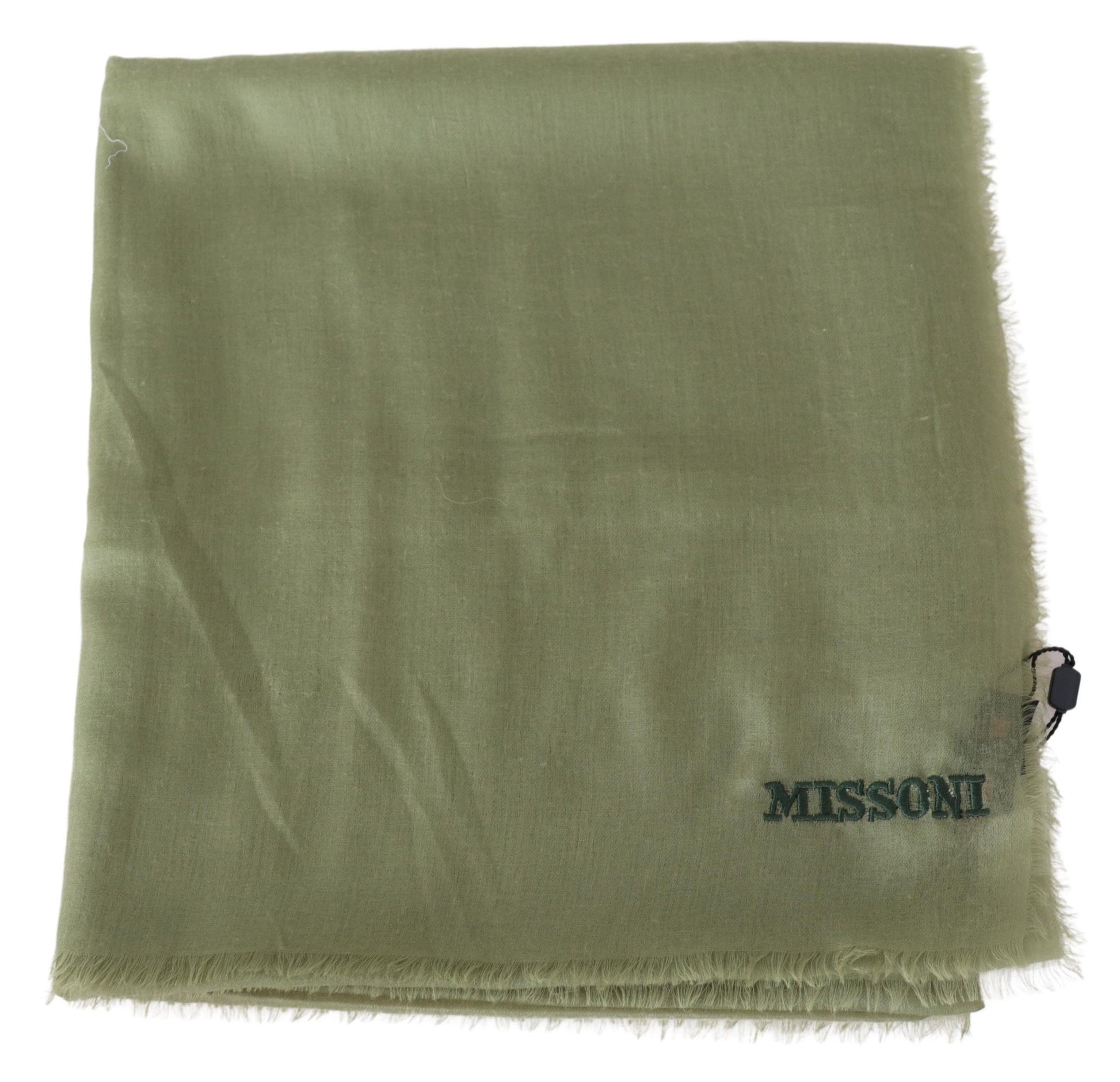 Grüner Kaschmir-Unisex-Halswickelschal