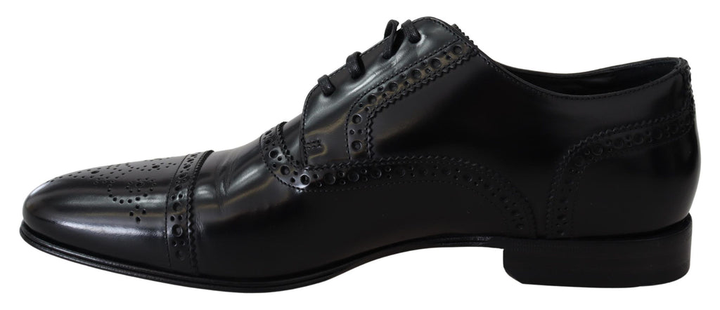 Schwarze Leder Herren Derby Formale Loafer Schuhe