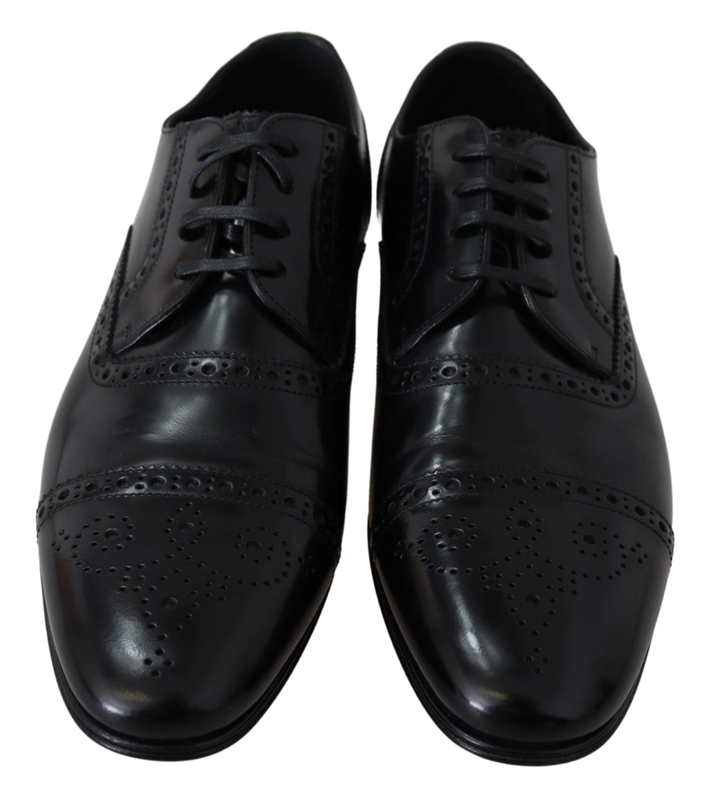 Schwarze Leder Herren Derby Formale Loafer Schuhe
