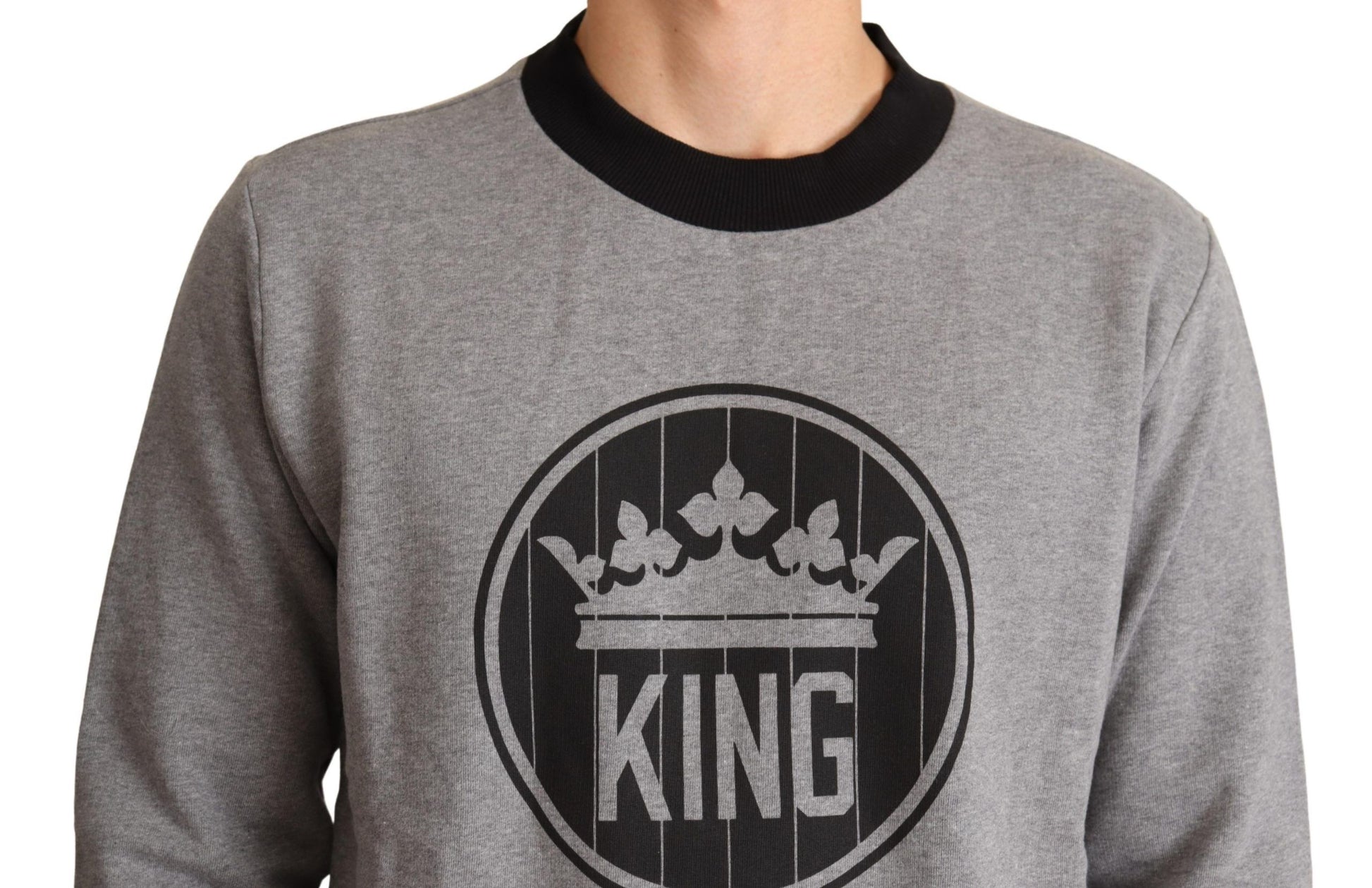 Grauer Pullover aus Baumwolle von Crown King