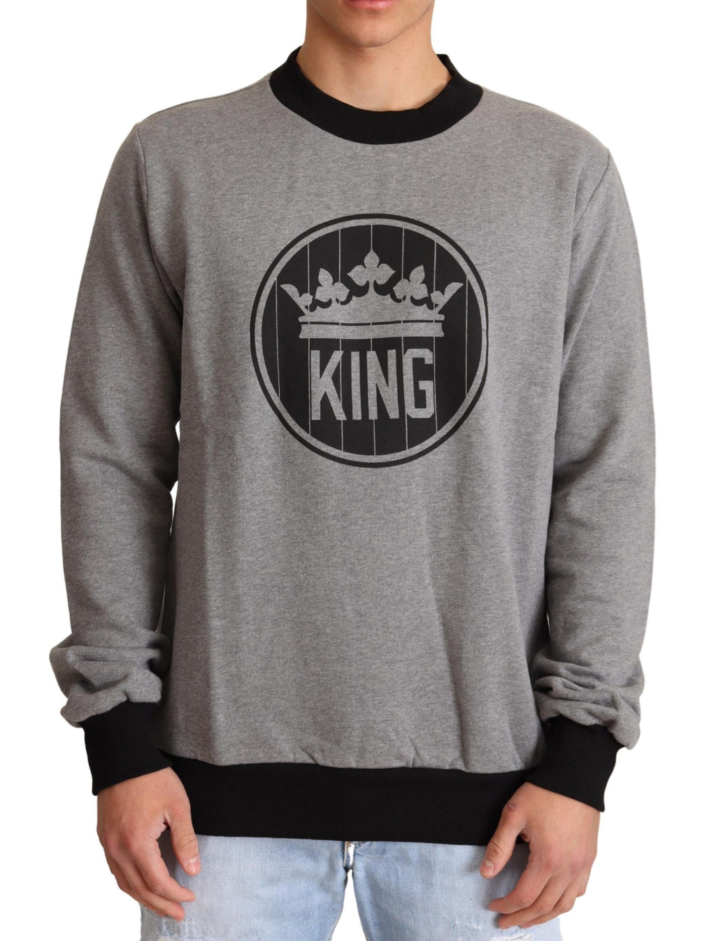 Grauer Pullover aus Baumwolle von Crown King
