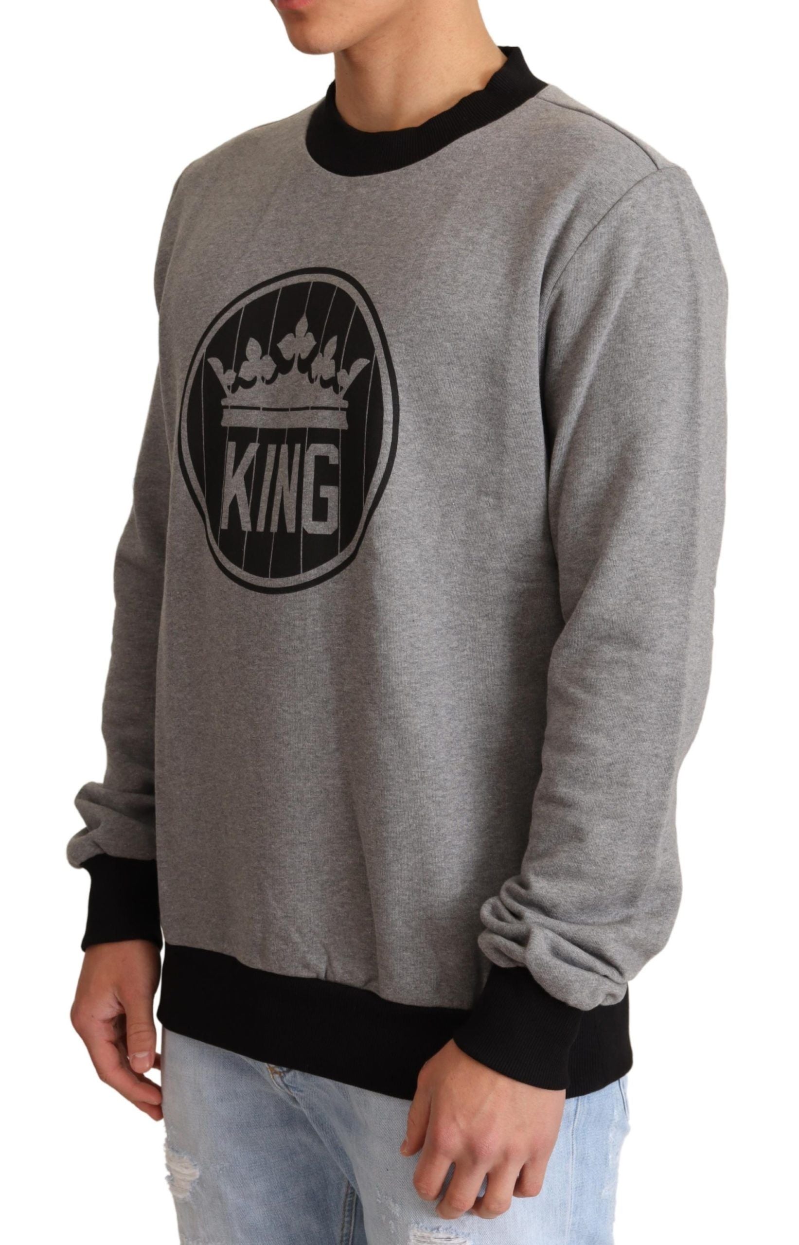 Grauer Pullover aus Baumwolle von Crown King