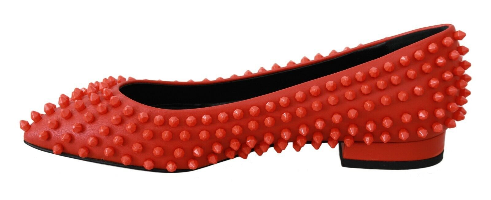 Orange Leder Ballerinas WHAT I DO Flats Schuhe