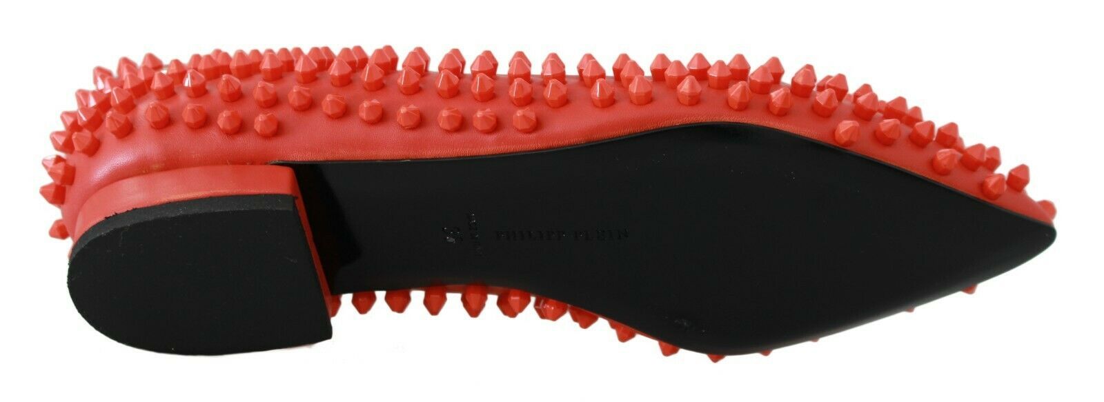 Orange Leder Ballerinas WHAT I DO Flats Schuhe