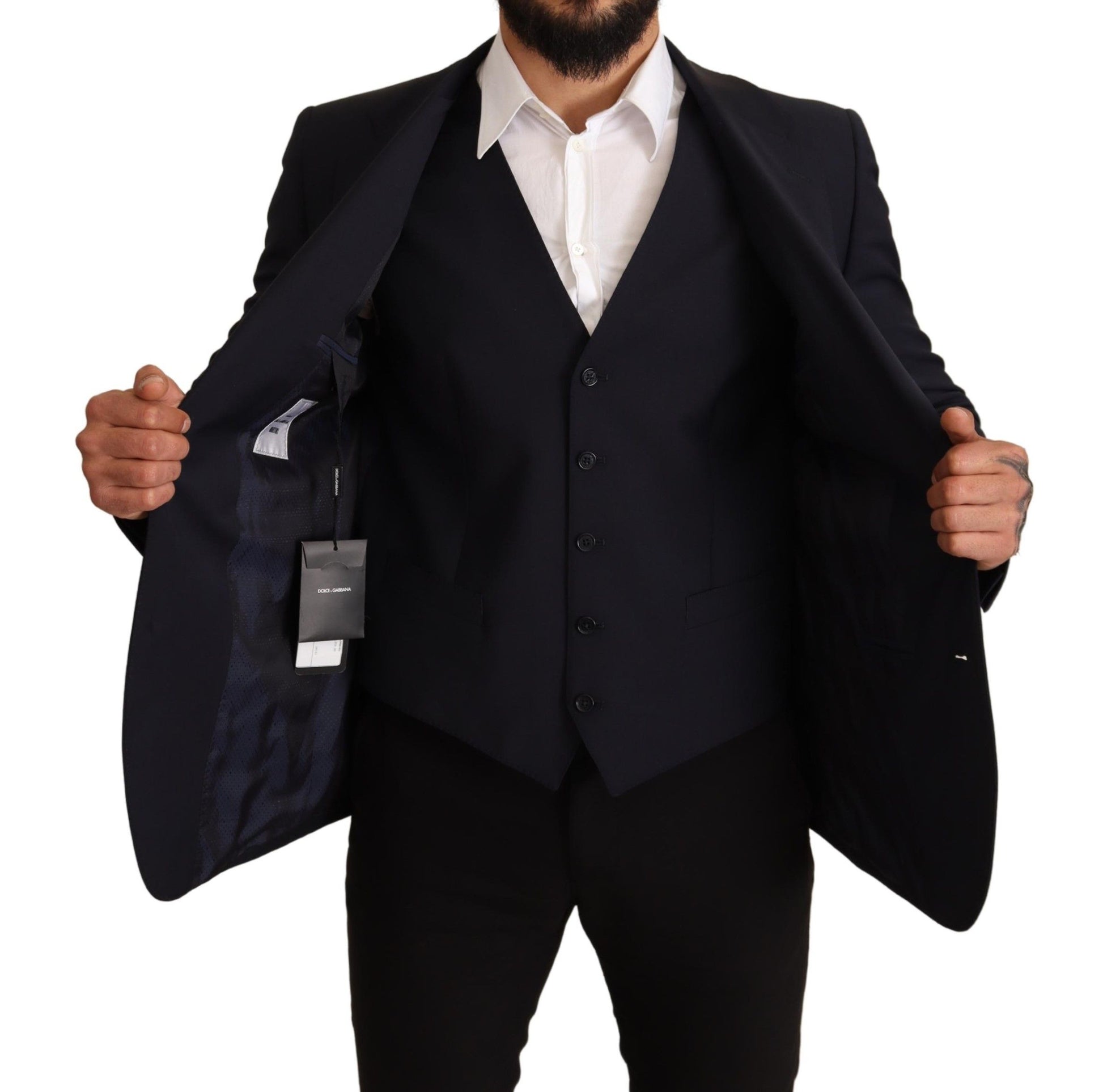 Blaue 2-teilige MARTINI Blazer-Anzugjacke