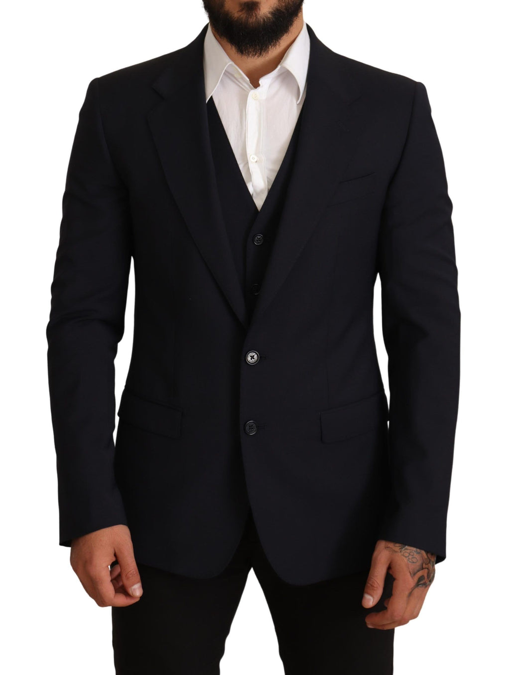 Blaue 2-teilige MARTINI Blazer-Anzugjacke
