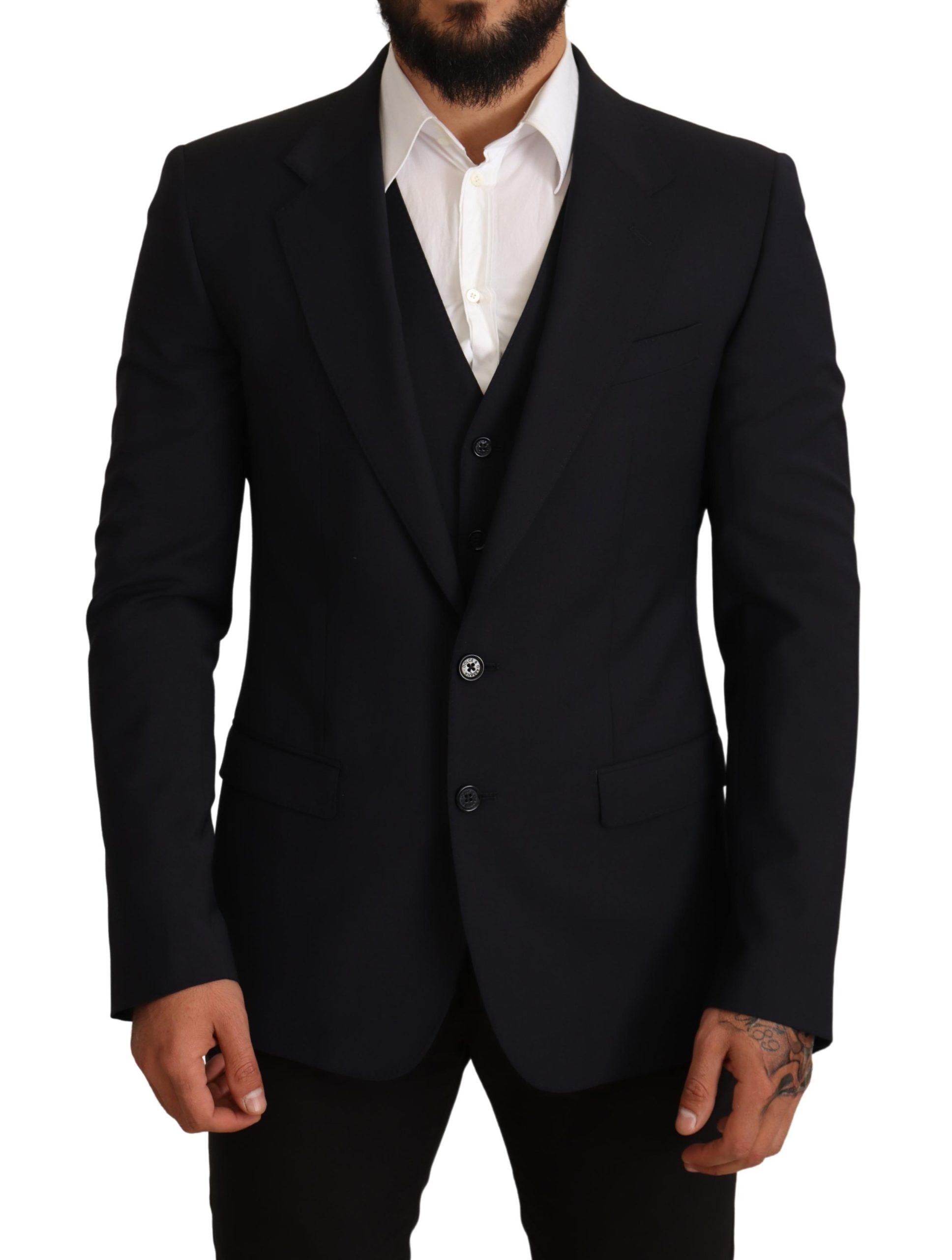 Blaue 2-teilige MARTINI Blazer-Anzugjacke