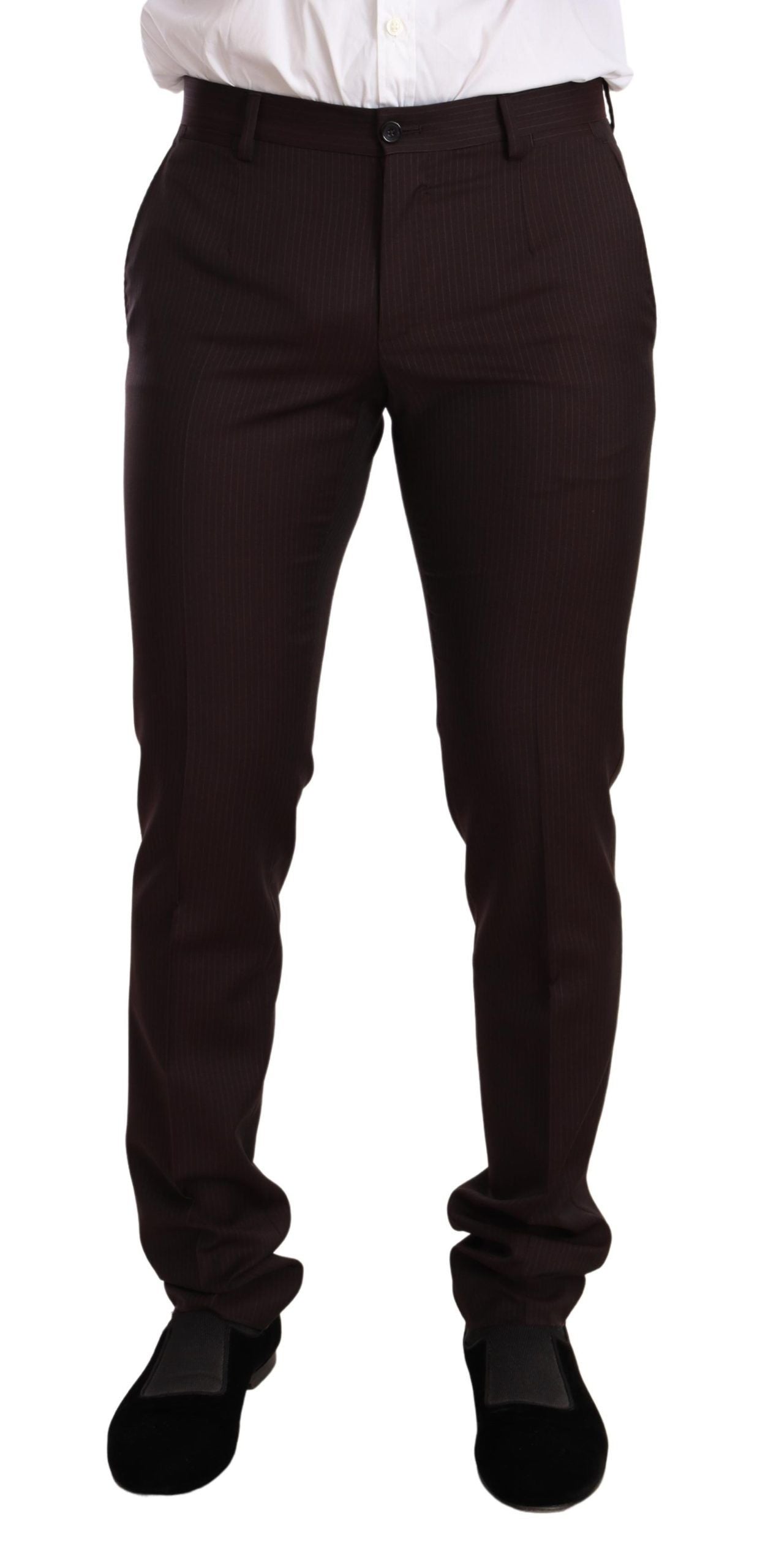Bordeauxroter MARTINI Slim Fit Anzug aus Wolle