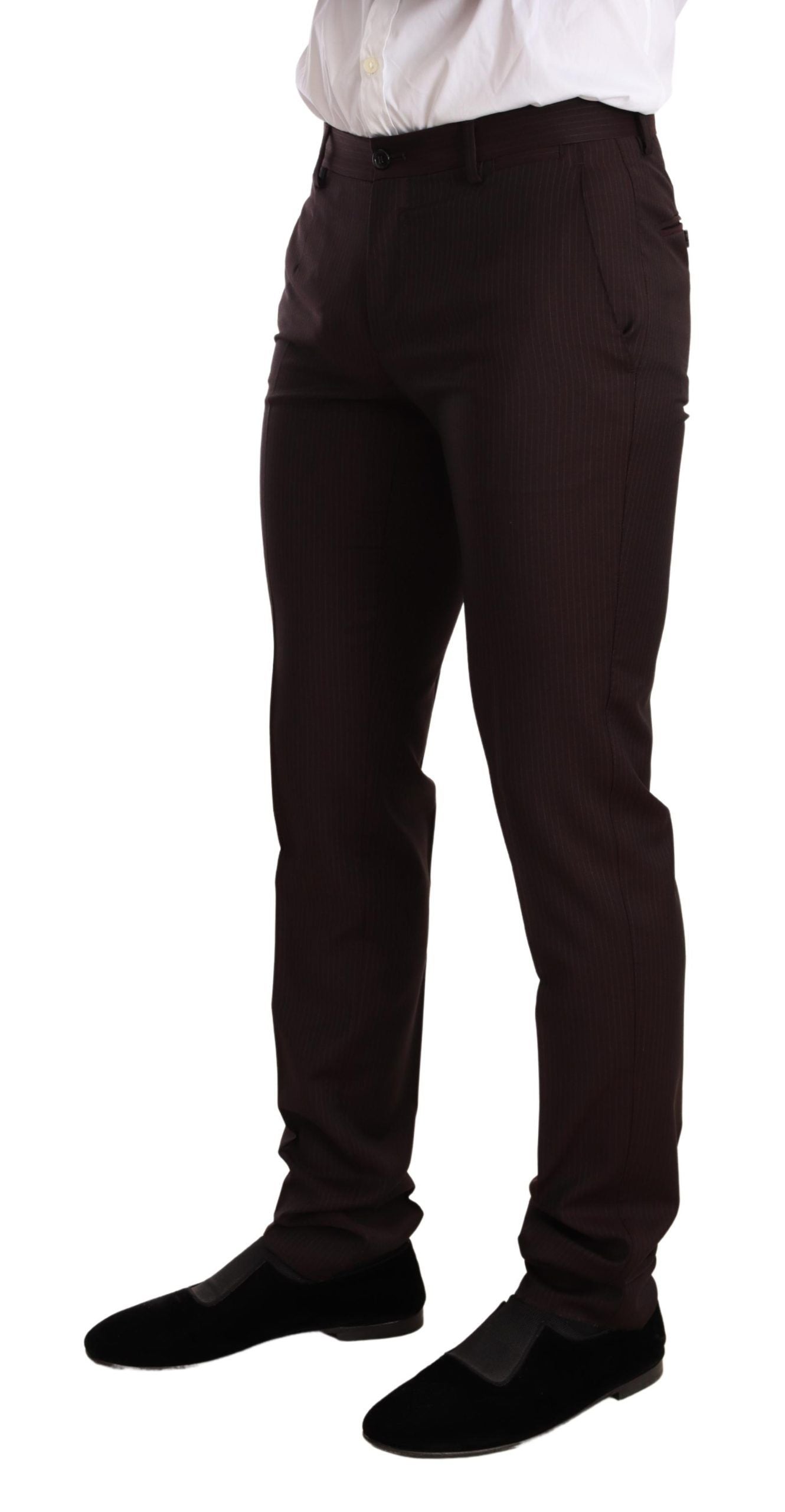 Bordeauxroter MARTINI Slim Fit Anzug aus Wolle