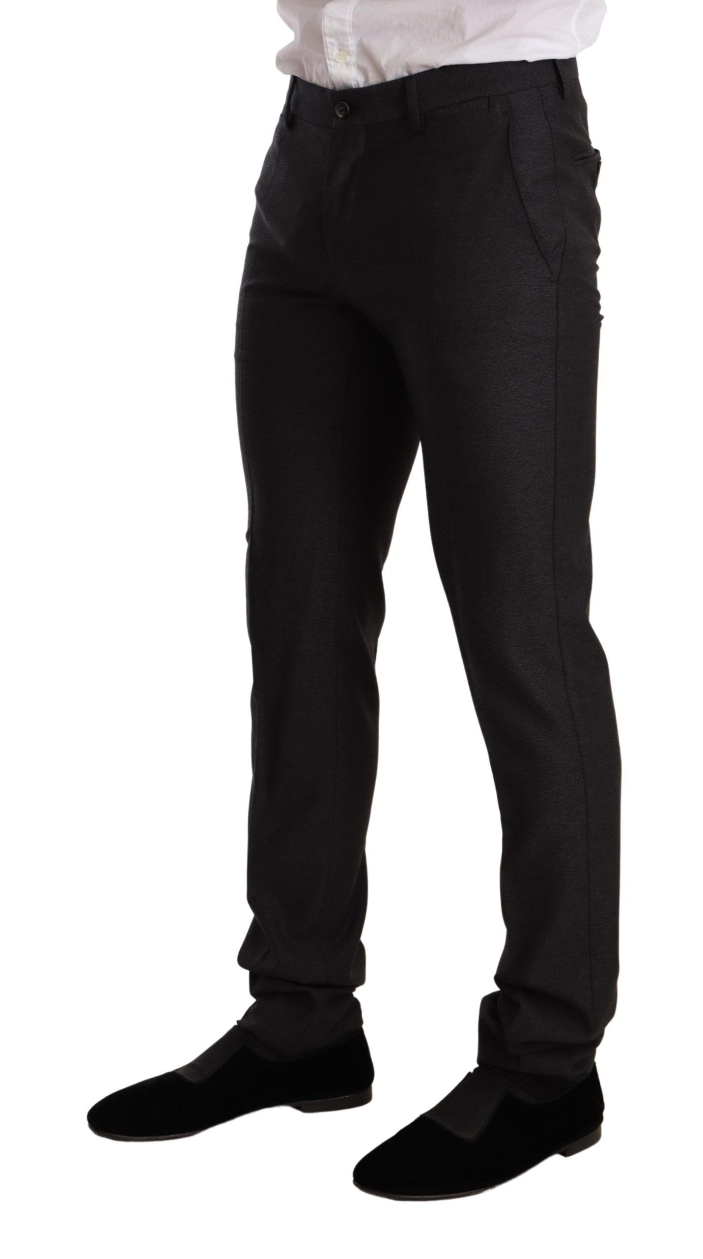 Grauer MARTINI Slim Fit Anzug aus Wolle