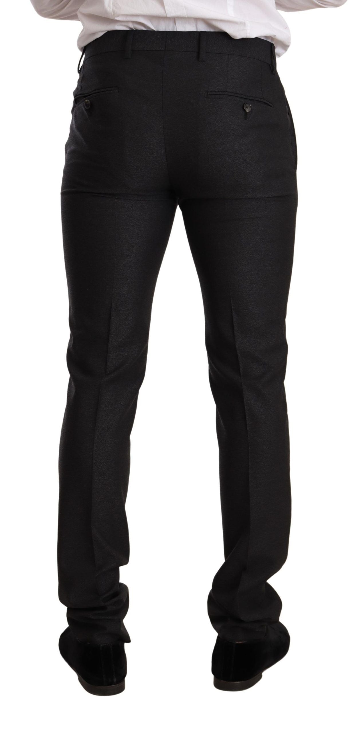 Grauer MARTINI Slim Fit Anzug aus Wolle