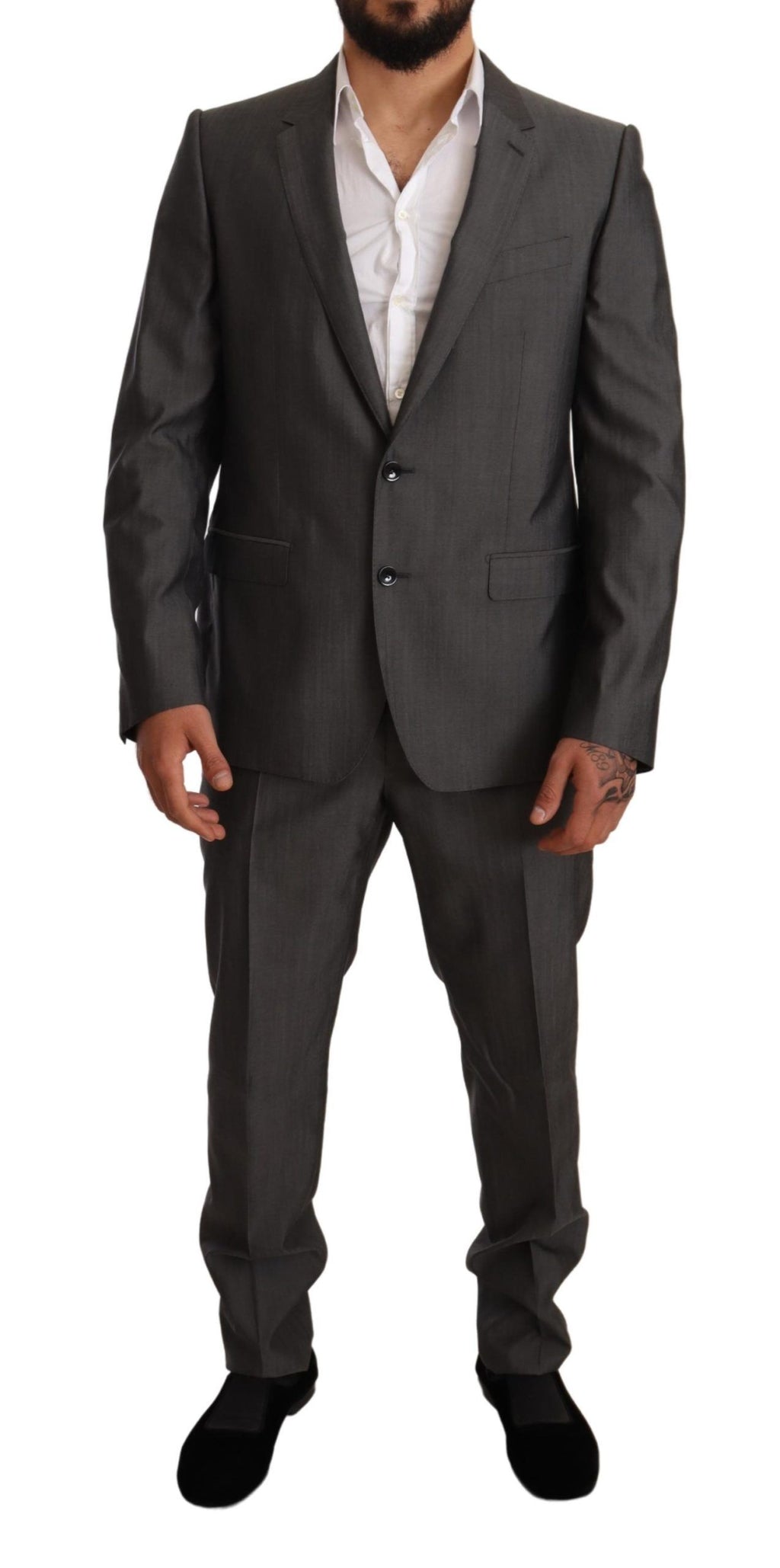 Grau-metallic MARTINI Slim Fit Anzug