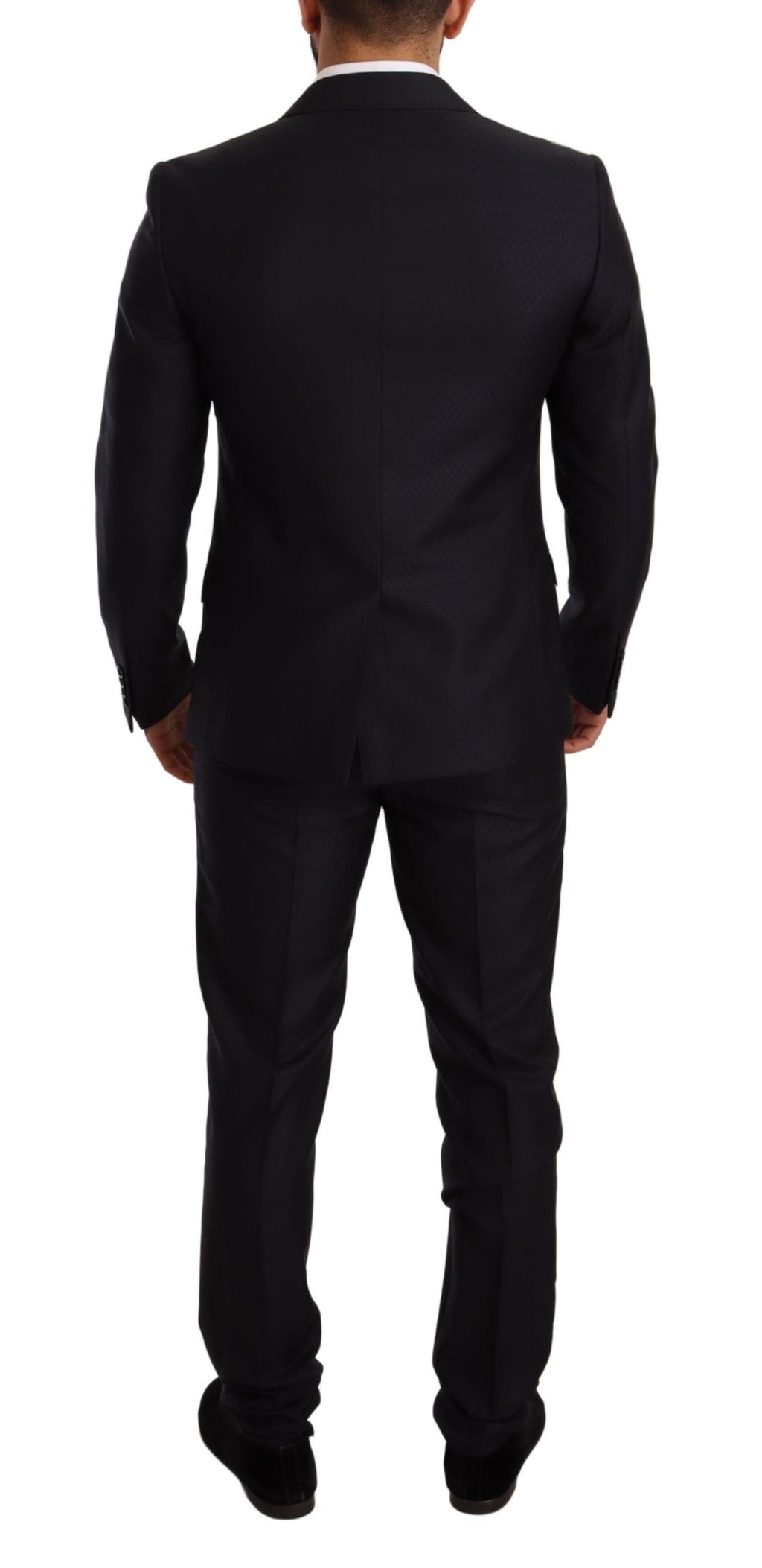 Blau gemusterter MARTINI SLIM FIT 2-teiliger Anzug