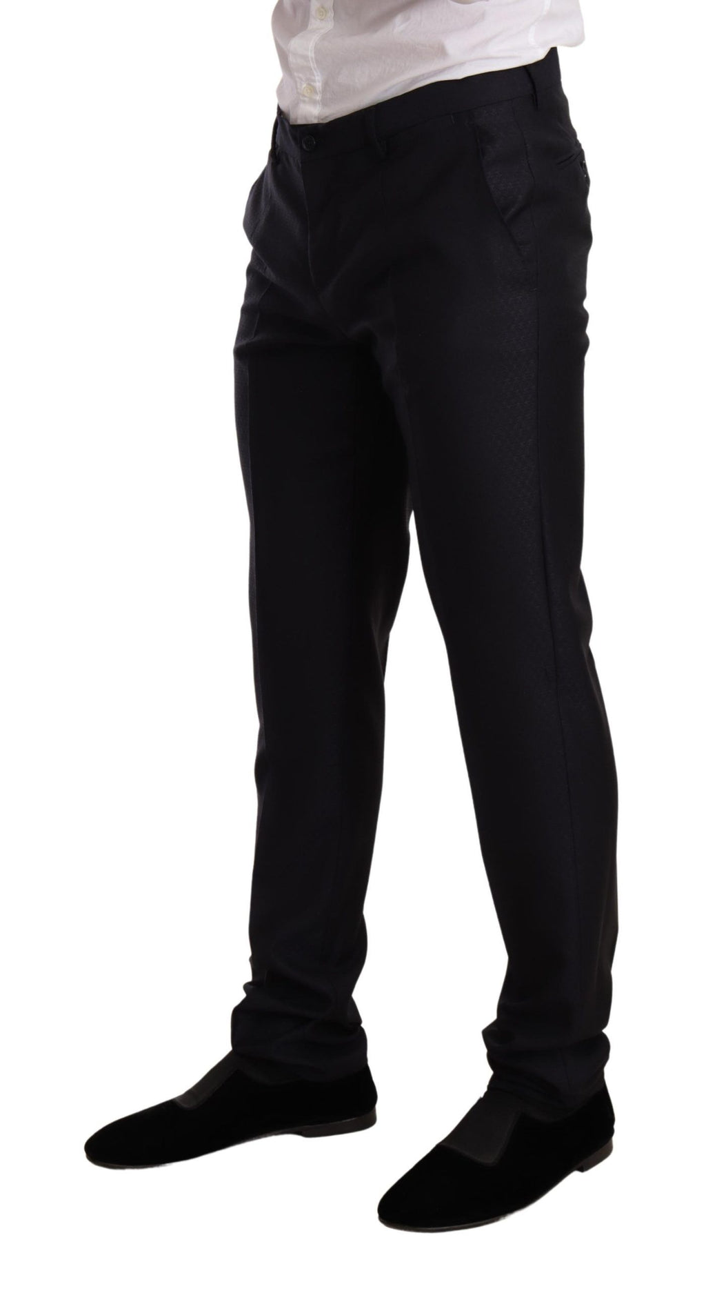 Blau gemusterter MARTINI SLIM FIT 2-teiliger Anzug