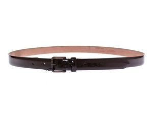 Brauner Ledergürtel mit Logo Cintura Belt