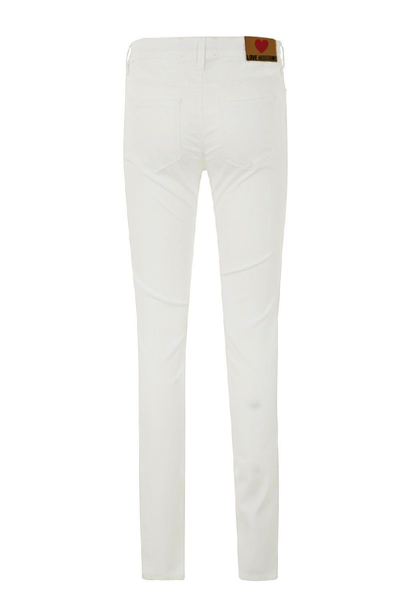Weiße Damenjeans aus Baumwolle
