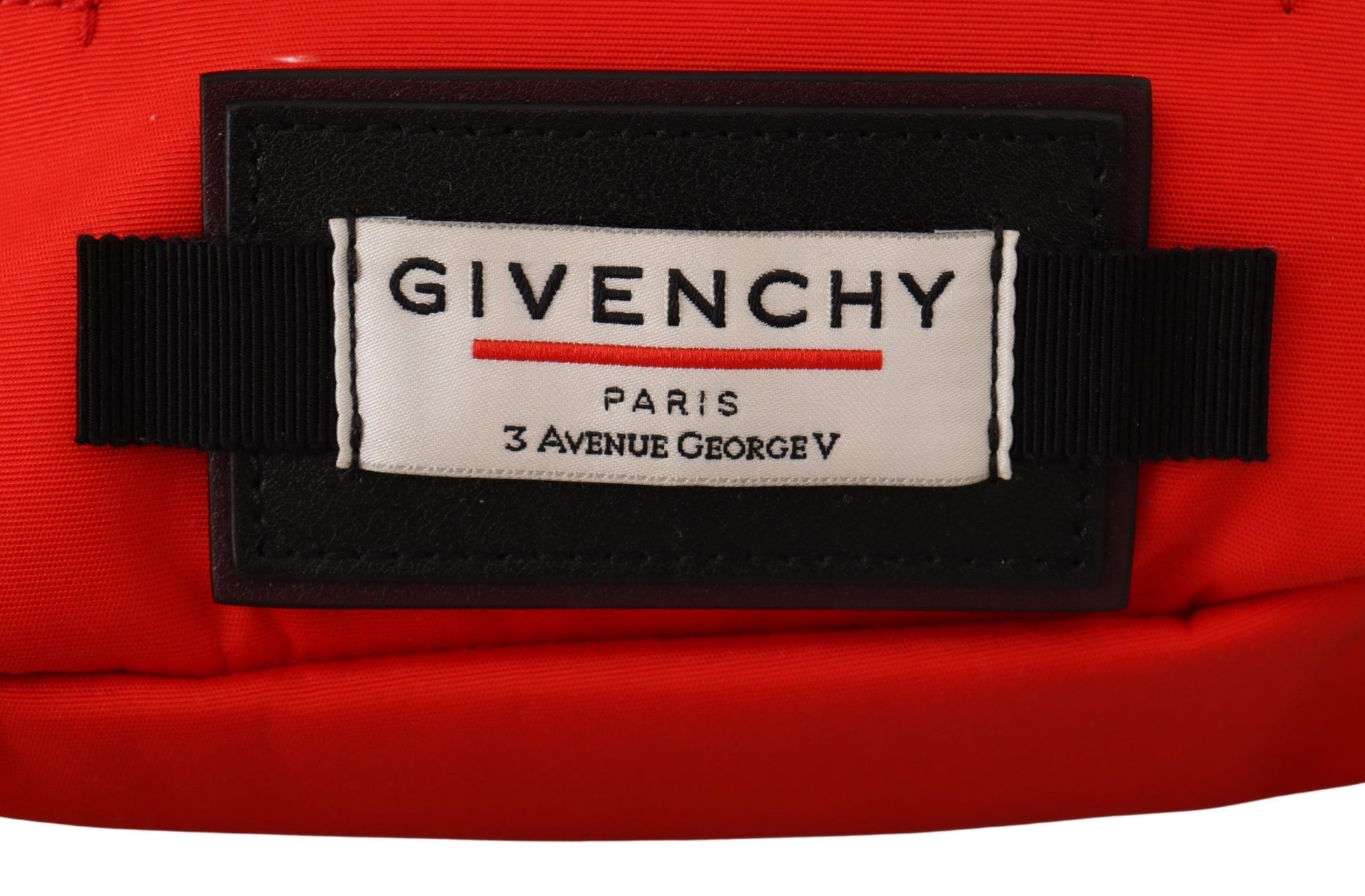 Elegante große Bauchtasche in Rot und Schwarz