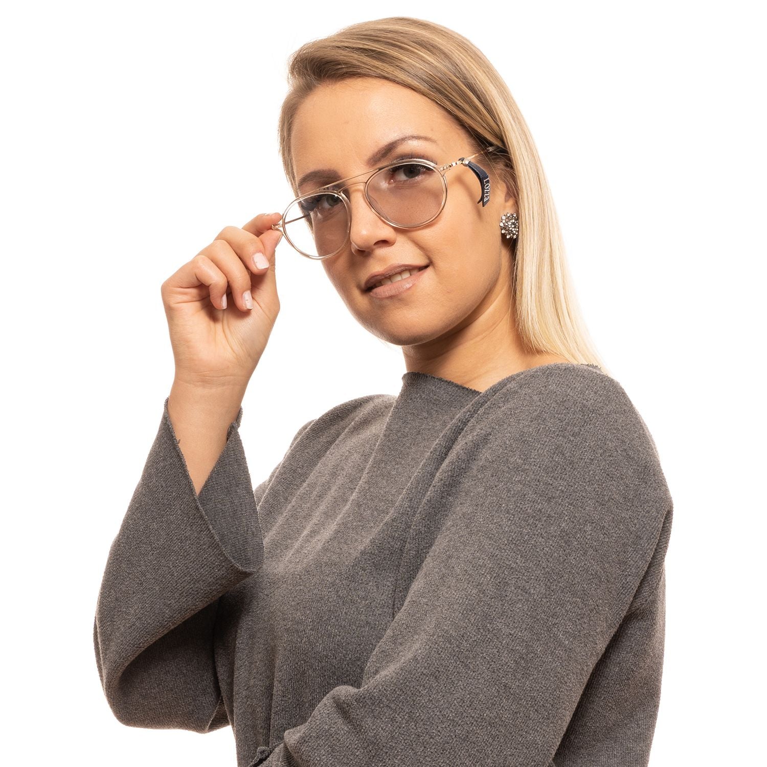 Goldene Unisex-Sonnenbrille