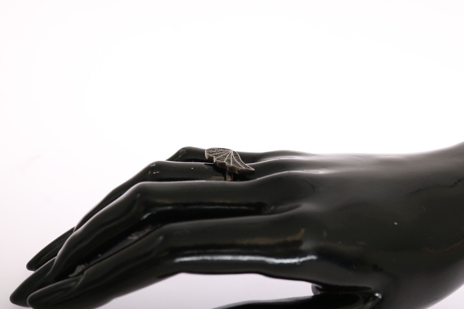 Silber Damen Schwarz CZ Rhodium 925 Ring