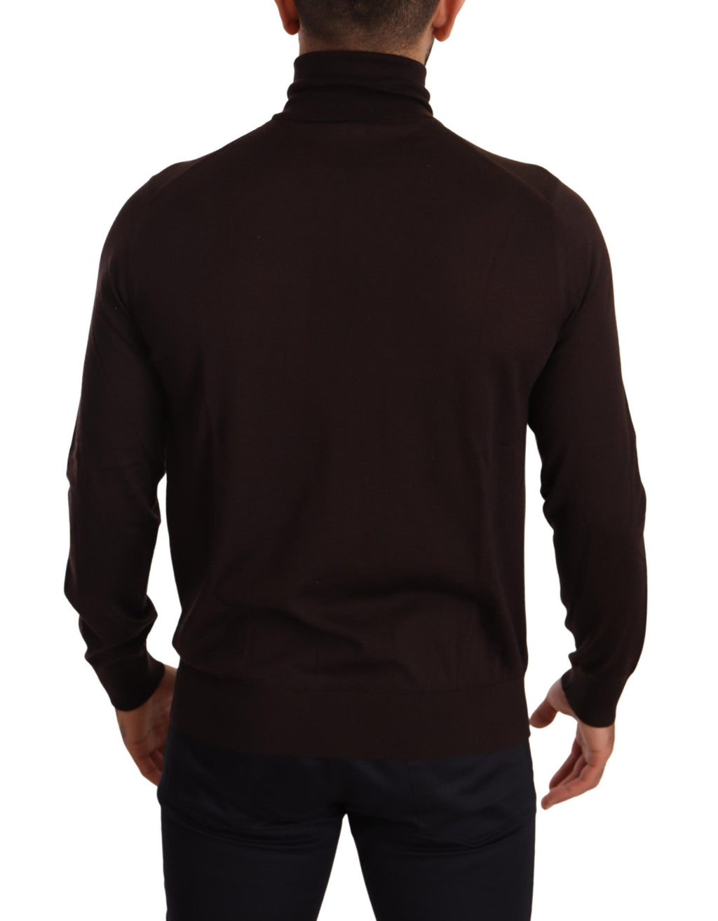 Brauner Rollkragenpullover aus Kaschmir